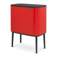 Мусорный бак 3x11 л Brabantia Bo Touch Bin красный - 2 фото