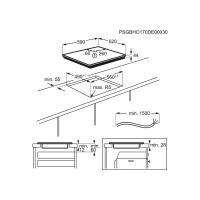 Индукционная варочная панель 59 см Electrolux EIV63443 черная - 11 фото