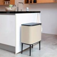 Ведро для мусора 11 л Brabantia Bo Touch Bin бежевое - 6 фото