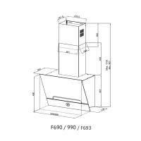 Настенная вытяжка 59,8 см Kuppersberg High-Tech F 693 W белая - 8 фото