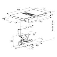 Индукционная варочная панель 90x51 см Bertazzoni P904ICHNE черная - 2 фото