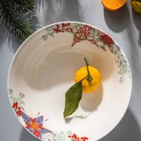 Салатник 24 см Mix&Match Home Happy Star белый - 10 фото