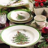 Набор кружек с ложками Spode Christmas Tree 2 пр белый - 2 фото