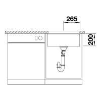 Кухонная мойка 53 см Blanco Etagon 500-U черная - 7 фото