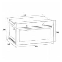 Духовой шкаф 59 см Korting Crystal OKB 7129 SGN черный - 2 фото