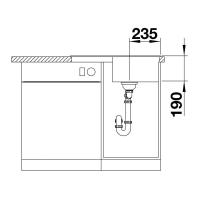 Кухонная мойка 68 см Blanco Zia 45 S Compact белая - 3 фото