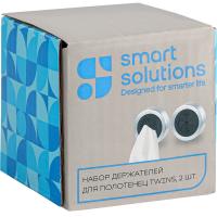 Набор держателей для полотенец Smart Solutions Twins стальной 2 пр - 4 фото