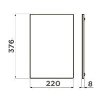 Доска для моек 22x37,6 см Omoikiri CB-Sintesi-S-GB черная - 2 фото