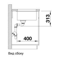 Кухонная мойка 35 см Blanco Subline 320-U антрацит - 1 фото