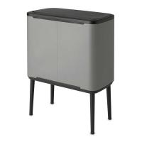 Мусорный бак 36 л Brabantia Bo Touch Bin серый - 4 фото