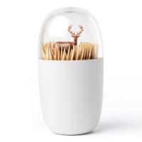 Держатель для зубочисток 5х9,5х5 см Qualy Deer белый - 1 фото