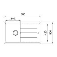 Кухонная мойка 86 см Franke BFG 611-86 сахара - 2 фото