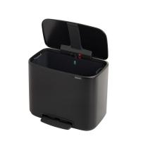 Мусорный бак 36 л Brabantia Bo Pedal Bin черный - 5 фото