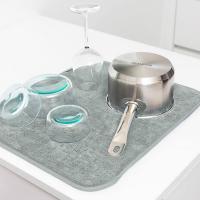 Коврик для сушки посуды из микрофибры 47х40 см Brabantia Sink Side серый - 2 фото