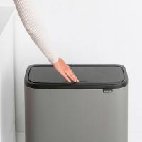 Мусорный бак 33 л Brabantia Bo Touch Bin серый - 6 фото