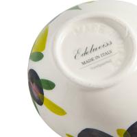 Розетка 8х8 см Edelweiss Томаты и оливки белое - 4 фото