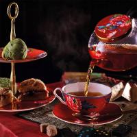 Чайная пара 320 мл Wedgwood Paeonia Blush красная - 4 фото