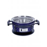 Угольный гриль 35х18 см Diamond Egg Tabletop Grill синий - 13 фото