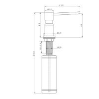 Дозатор 350 мл Paulmark Kraft Metallum NI никель - 2 фото