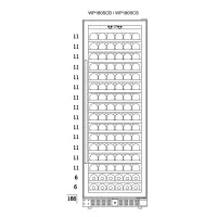 Винный шкаф на 163 бутылки Temptech Premium WP180SCS стальной - 8 фото