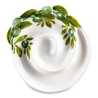 Сервировочное блюдо 17 см Edelweiss Оливки желтое - 6 фото