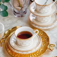 Блюдце 15 см Noritake Trefolio Gold бежевое - 3 фото