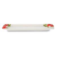 Сервировочное блюдо 30х10 см Edelweiss Томаты белое - 2 фото