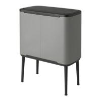 Мусорный бак 34 л Brabantia Bo Pedal Bin серый - 4 фото