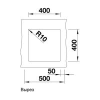 Кухонная мойка 43 см Blanco Subline 400-U жасмин - 3 фото