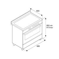 Индукционный варочный центр 90 см Bertazzoni PRO95I1ENET черный - 2 фото