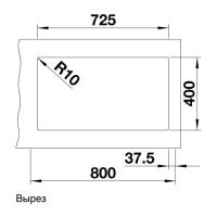 Кухонная мойка 75,5 см Blanco Subline 430/270-U кофе - 3 фото