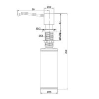 Дозатор 350 мл Paulmark Rein Metallum CR хром - 4 фото