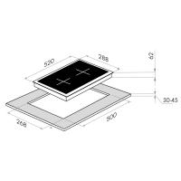 Индукционная варочная панель 29х52 см Maunfeld EVI.292-BG бежевая - 8 фото