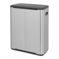 Мусорный бак 2x30 л Brabantia Bo Touch Bin стальной - 4 фото