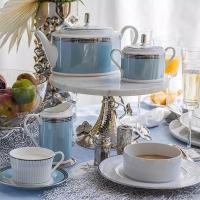 Молочник 300 мл Noritake Bogart Platinum голубой - 6 фото