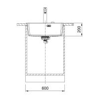 Кухонная мойка 59 см Franke Maris MRG 610-54 TL белый - 3 фото