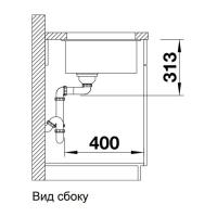 Кухонная мойка 43 см Blanco Subline 400-U антрацит - 1 фото