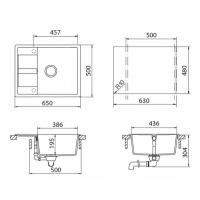 Кухонная мойка 65 см Schock Cristalite Optima 50D инка - 2 фото