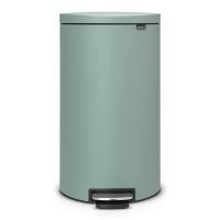 Мусорный бак с педалью 30 л Brabantia Flat Back зеленый - 1 фото