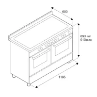 Варочный центр 119,5х60 см Bertazzoni Professional PRO126G2EART оранжевый - 4 фото