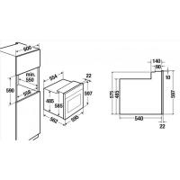 Электрический духовой шкаф Stainless steel 55,8х59 см 70 л Kuppersbusch B 6120.0 S черный - 4 фото