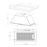 Встраиваемая вытяжка 50 см Korting Retro KHI 6631 RN матовый черный - 4 фото