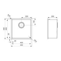 Кухонная мойка 44 см Reginox Miami L 40x40 Copper - 4 фото