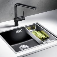 Кухонная мойка 54,3 см Blanco Subline 500-IF SteelFrame белая - 5 фото
