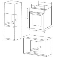 Электрический духовой шкаф 60 см Maunfeld EOEM516W белый - 15 фото