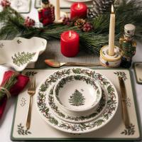 Тарелка пирожковая 15 см Spode Christmas Tree белая - 6 фото