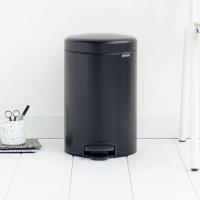 Мусорный бак с педалью 12 л Brabantia NewIcon черный - 6 фото