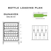 Встраиваемый винный шкаф на 32 бутылок Dunavox DAU-39.121DB стальной - 3 фото