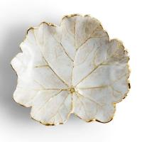 Сервировочное блюдо 11х10х2,5 см Michael Aram Winter Leaves белое - 2 фото