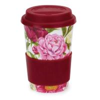 Термокружка Пионы 440 мл Dunoon Travel Mug - 3 фото